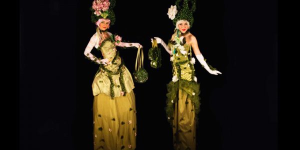 Golden-Easter-Stilt-Walkers
