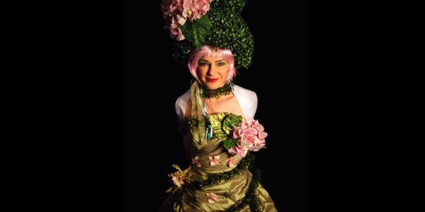 Golden-Floral-Easter-Stilt-Walker