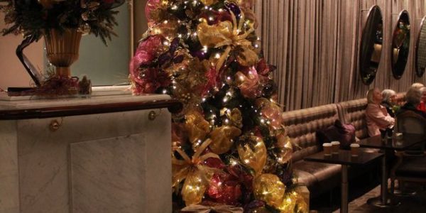 Golden and Purple Christmas Tree