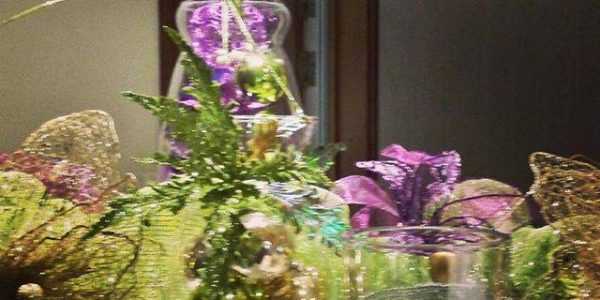 Green and Purple Christmas ornament