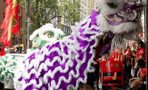 Purple-Chinese-Lion-Dancer