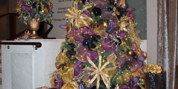 Royalty Golden and Purple Christmas Tree