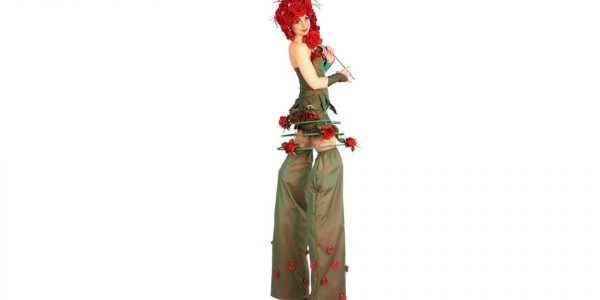 The-Rose-Petals-Green-Stilt-Walker