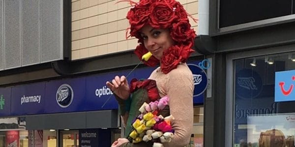 The-Rose-Petals-Stilt-Walker-Public