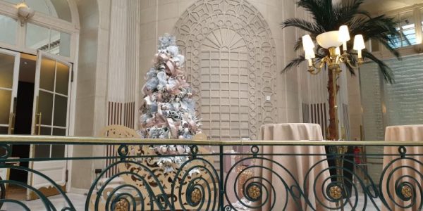 White and rose Gold Christmas Tree