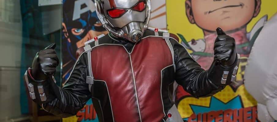 Ant-Man for hire. Our Ant-Man can be hired in the UK.