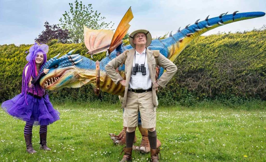 Hire our fantasy-themed walkabout dragon for St. George's Day events in the UK & London.