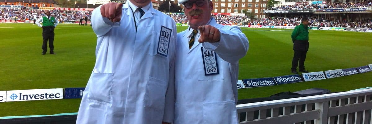 The Comical Umpires for hire. Book our sports-themed walkabout act for shopping centre events, sports-themed events or cricket events in London & the UK. The Comical Umpires for hire. Book our sports-themed walkabout act for shopping centre events, sports-themed events or cricket events in London & the UK.