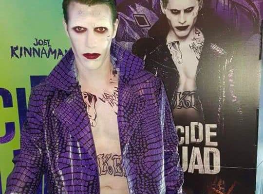 Joker character for hire in London and the UK.