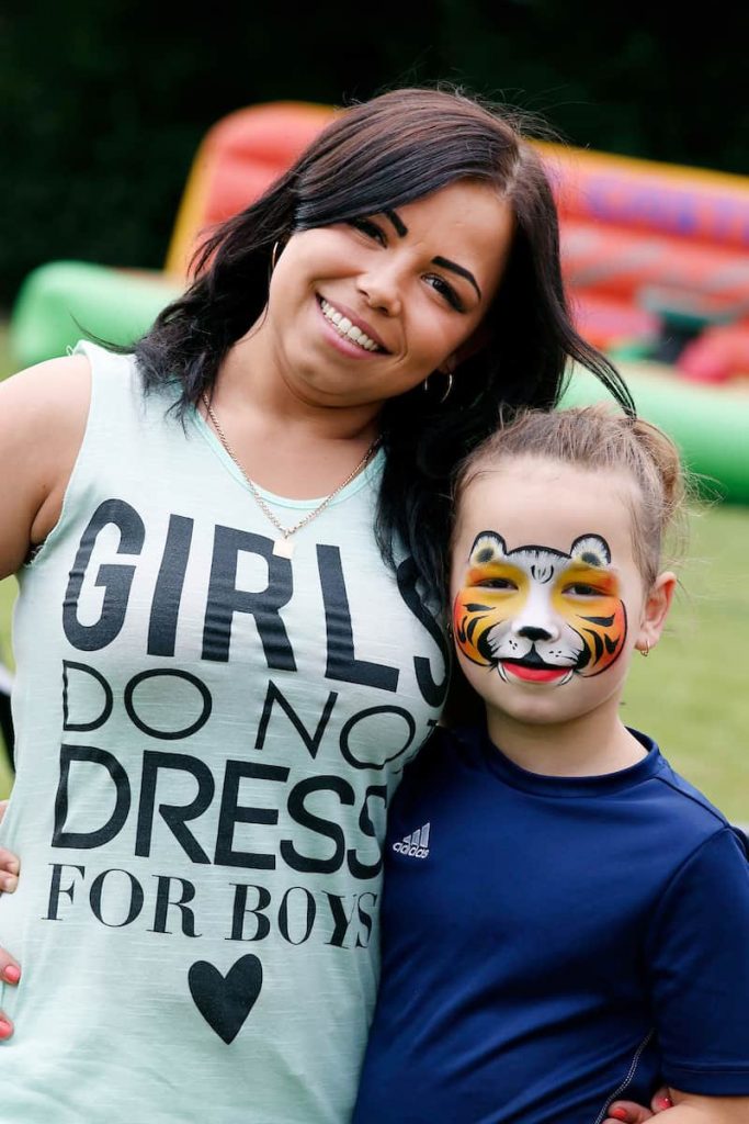 We hired a Face Painter to provide their services at our Amazon Family Fun Day event.