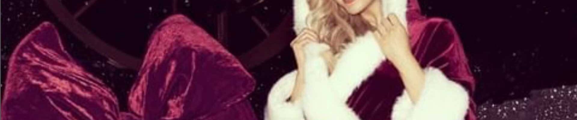 Burlesque-Performer-Wearing-Santa-Outfit Burlesque-Performer-Wearing-Santa-Outfit
