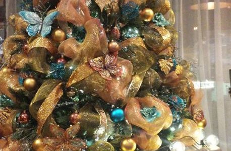 Copper Christmas Tree Setup