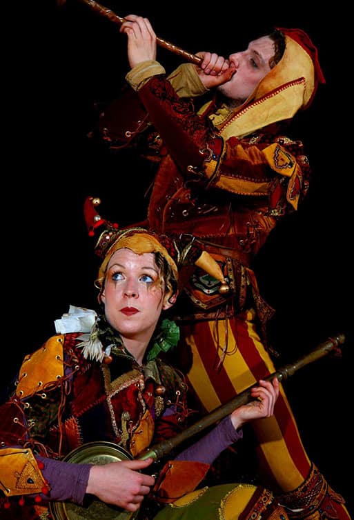 Medieval Harlequins available to book for St. George's Day Events in the UK.