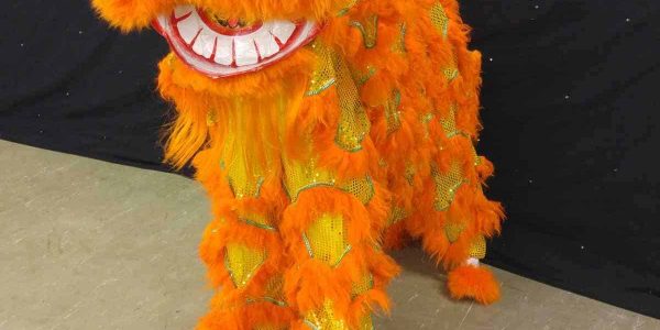 Orange-Chinese-Lion-Dancer-Performer