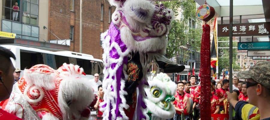 Purple-Chinese-Lion-Dance Purple-Chinese-Lion-Dance