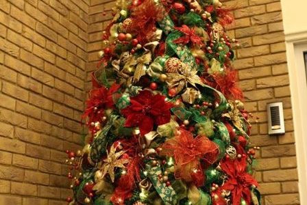 Red and Green Christmas Tree