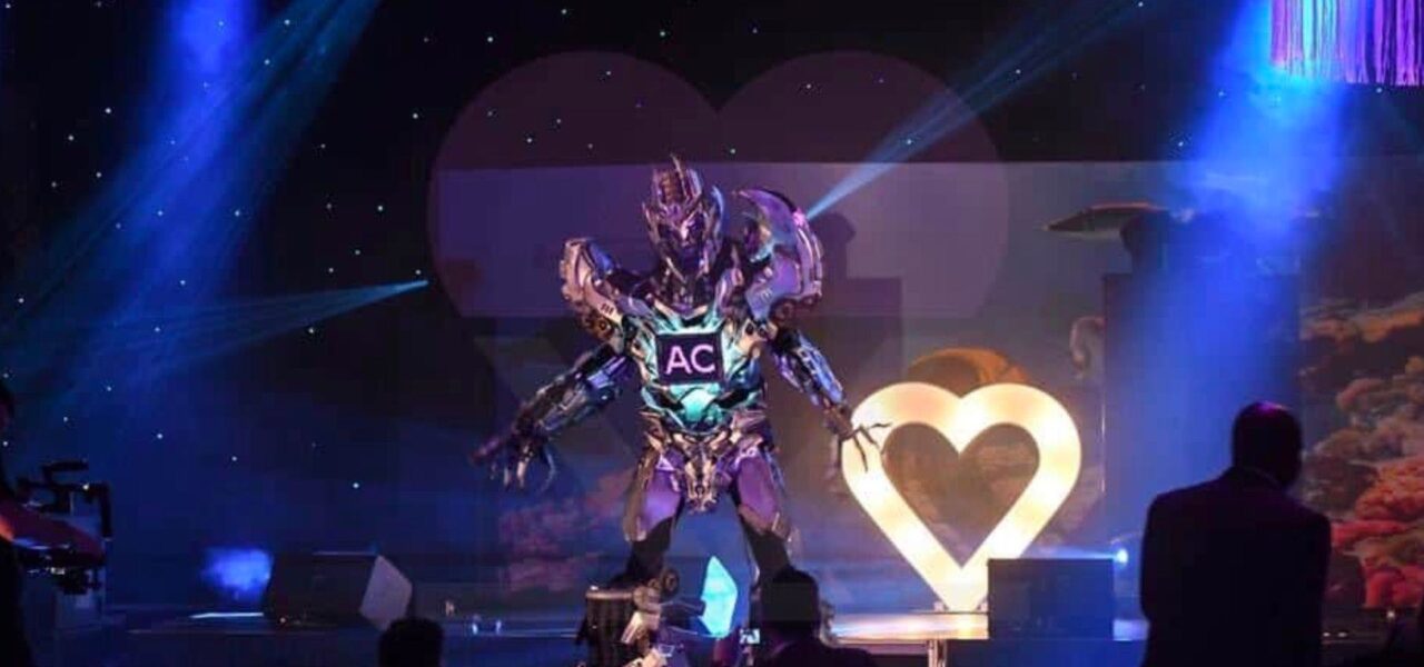The-Cyborg-Robot-On-Stage
