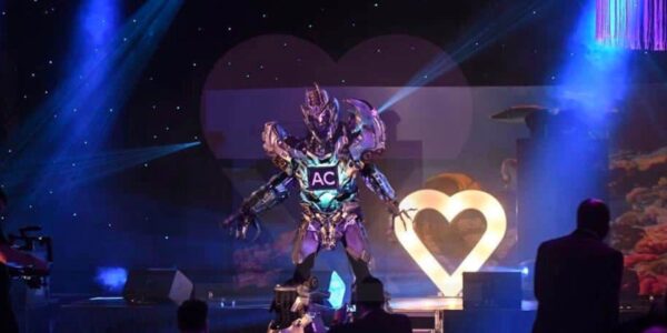 The-Cyborg-Robot-On-Stage