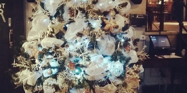 White Woodland Themed Christmas Tree