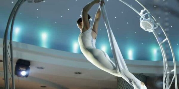 Winter-Themed-Aerial-Silk-Entertainer