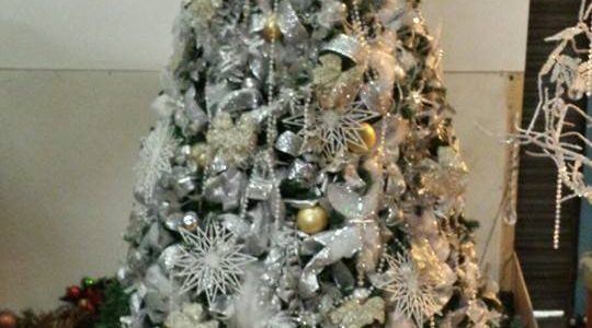 Winter landscape Christmas Tree