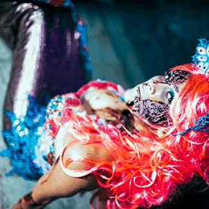 creepy mermaid halloween character