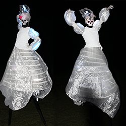Book our day of dead stilt walkers for product launches in London and the UK