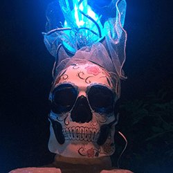 Our mexican skull characters are available to hire for weddings in London and the UK