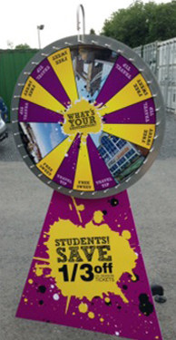 Wheel of fortune game show wheel. Our game show wheel is available for hire in London and around the UK.