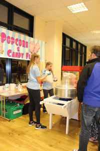 Our Popcorn & Candy Floss Cart for corporate fun days in London & the UK.