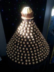 Ferrero Rocher Tower for hire. Our Ferrero Rocher stands are perfect for parties and exhibitions.