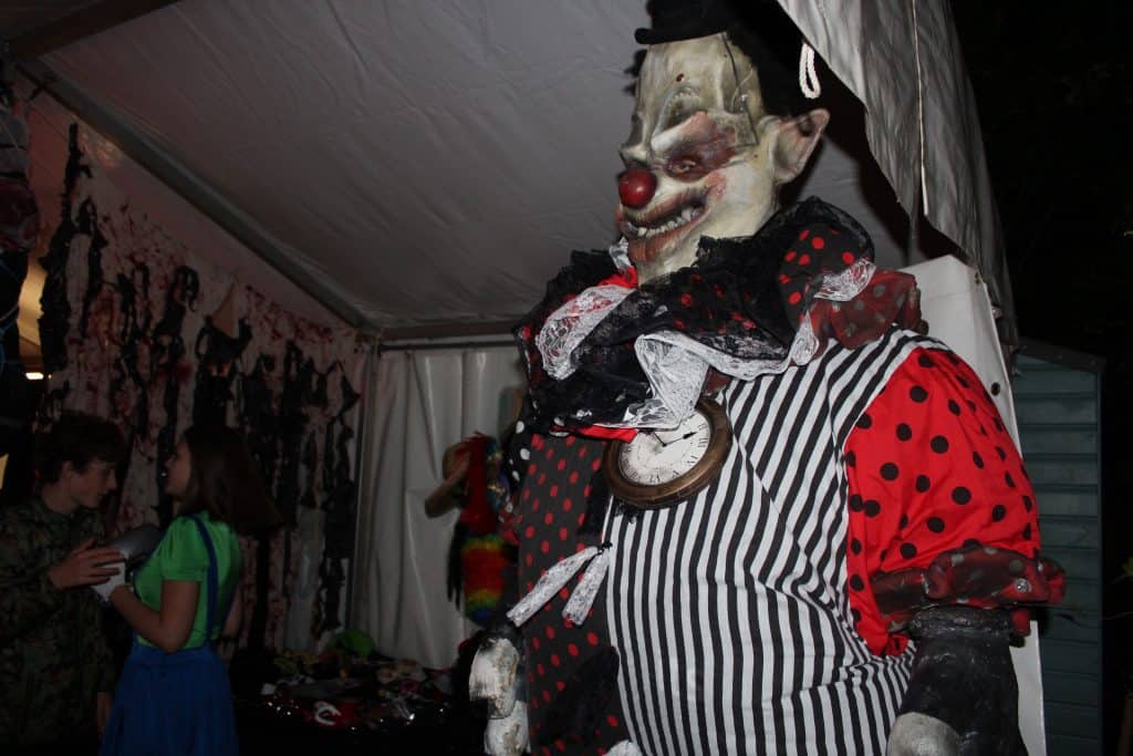 Giant Halloween Performer we supplied for our client's American Horror Story themed Halloween party.