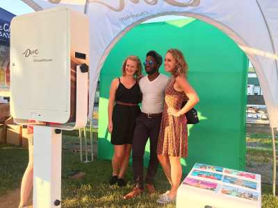 Hashtag printing stations for corporate events.