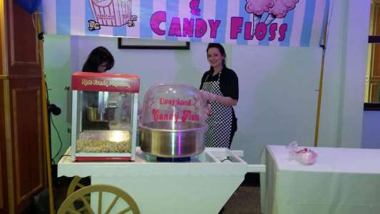 Our Popcorn & Candy Floss Cart is available to book for private events in London & the UK.