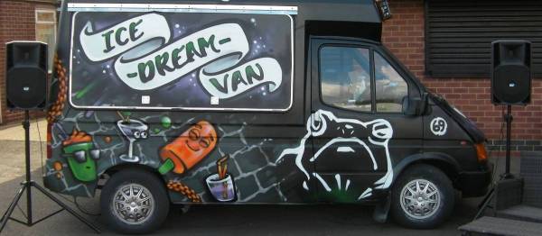 Our ice cream cocktail van is available to book for your next summer event in the UK & London.