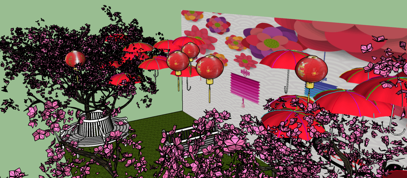 CAD drawings for exhibition stands