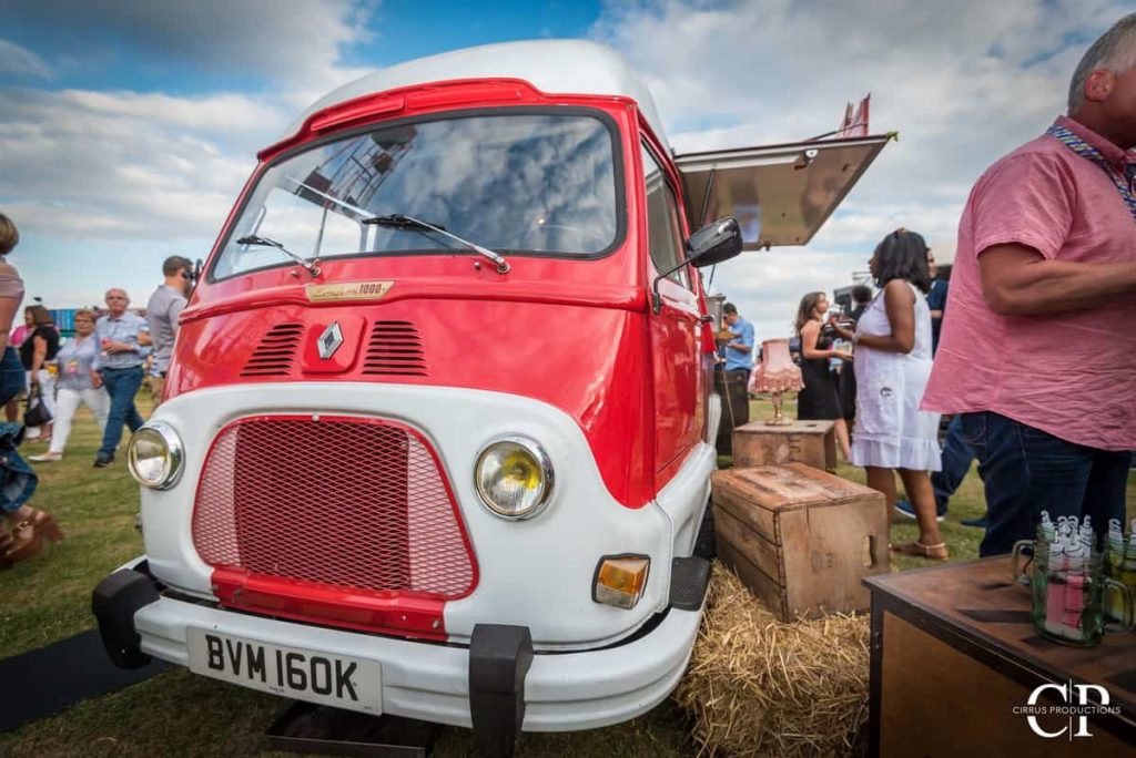 Blue Chip Summer Festival Catering Van available to hire for outdoor events in the UK.