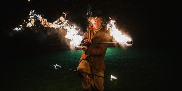 Renault-Sports-Christmas-Party-Circus-Fire-Performer