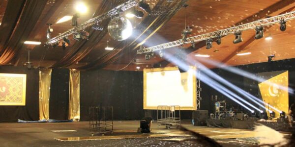 Setting-Up-Main-Area-Gleneagles-Gala-Dinner