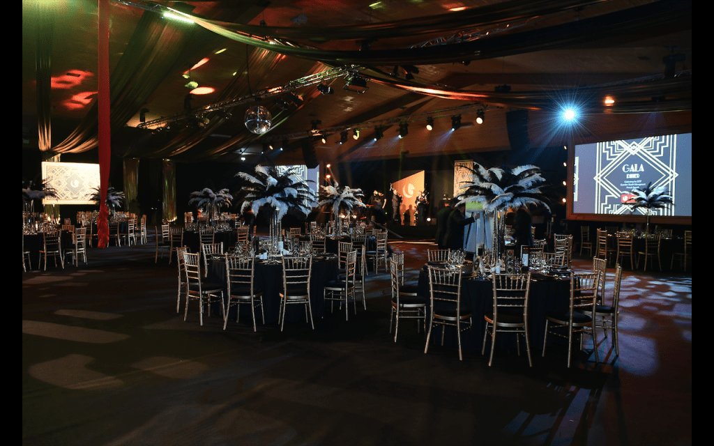 Gleneagles 1920s Gala Dinner event design.