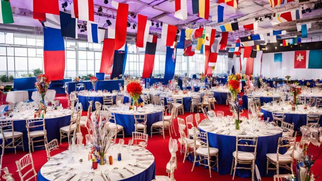 Olympic themed gala dinner using Ai technology.