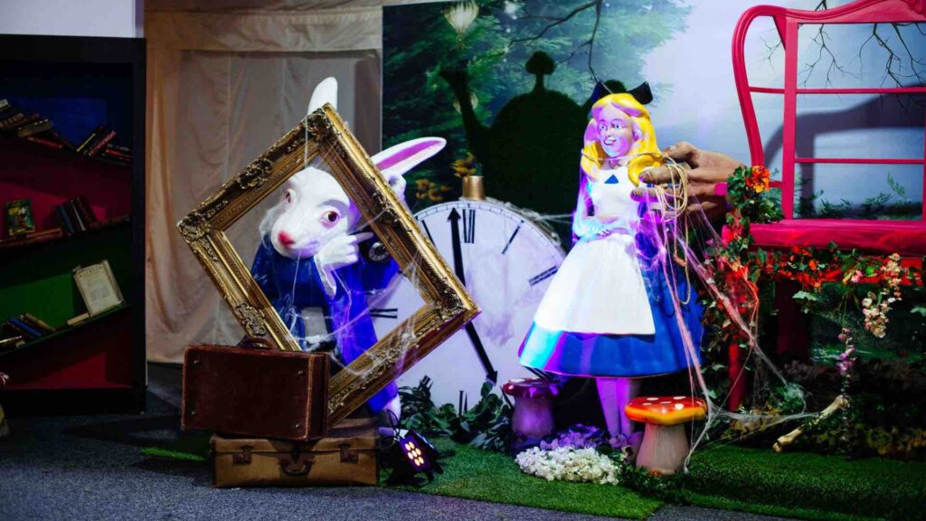 Alice in Wonderland themed event props