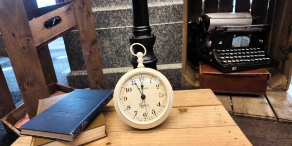 Clock-And-Books-Vintage-Prop-Styling