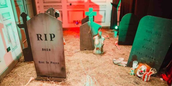 Graveyard-Themed-Area-At-Event