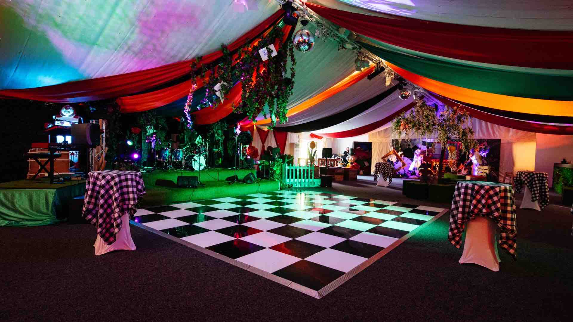 Venue styled for Twisted Alice Event