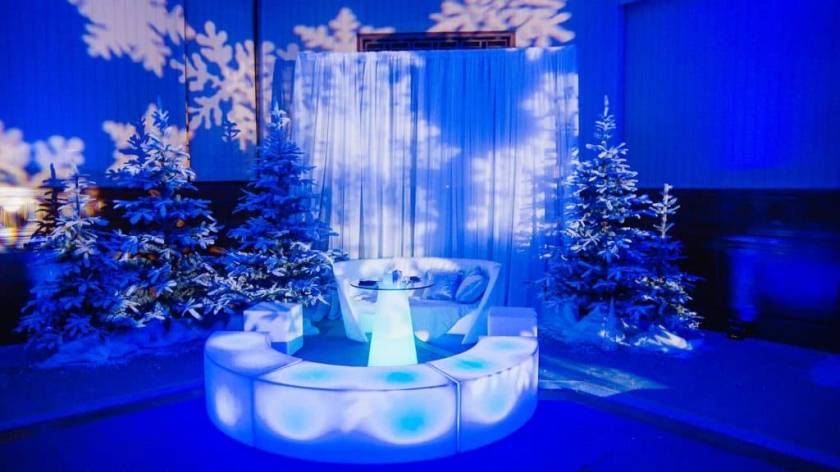 Winter Wonderland Event Decorations we used to transform this event space into a Winter Wonderland!
