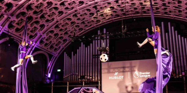 Aerialists-Performing-Football-Themed-Show
