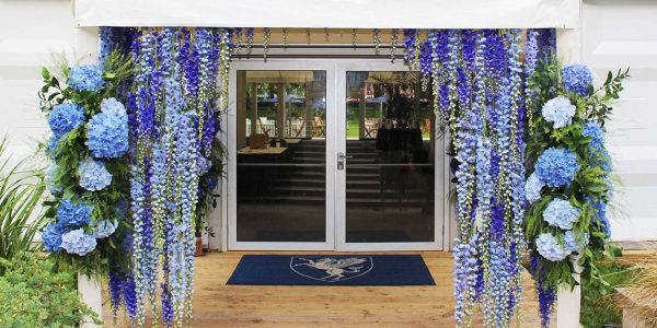 Venue entrance for Easter themed event