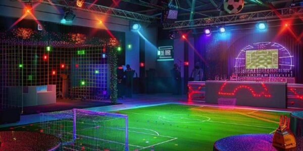 Football-Themed-Corporate-Event-With-Football-Pitch
