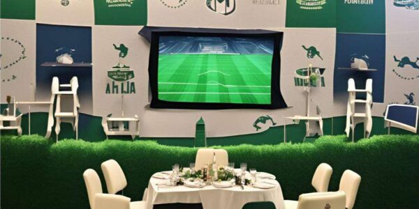 Football-Themed-Event-With-Football-Pitch-Floor